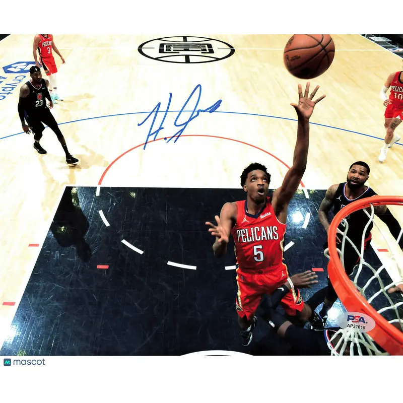 Herb Jones Signed 8x10 Photo PSA New Orleans Pelicans