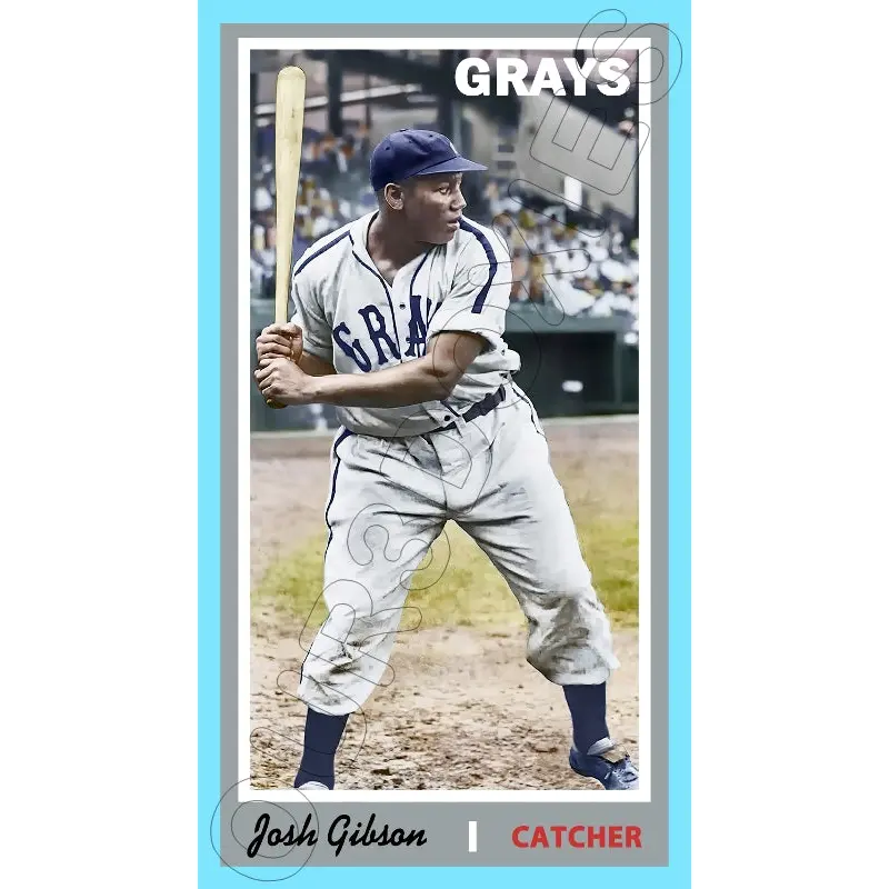 Josh Gibson 1970 Topps Tall Boy Custom Card - 4646