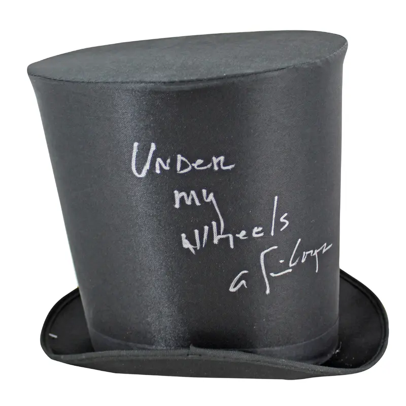 Alice Cooper "Under My Wheels" Signed Costume Top Hat BAS Witnessed #WC91129