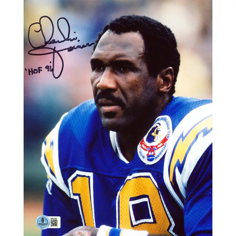 Chargers Charlie Joiner "HOF 96" Signed 8x10 Vertical Photo BAS #BR29392