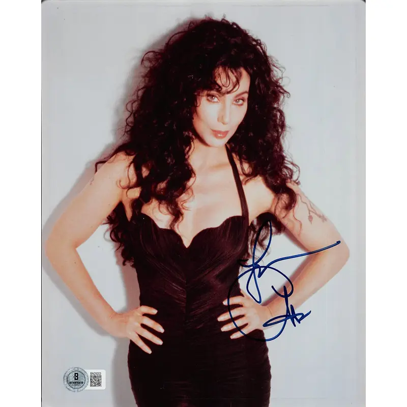 Cher Moonstruck Authentic Signed 8x10 Photo Autographed BAS #BN29203