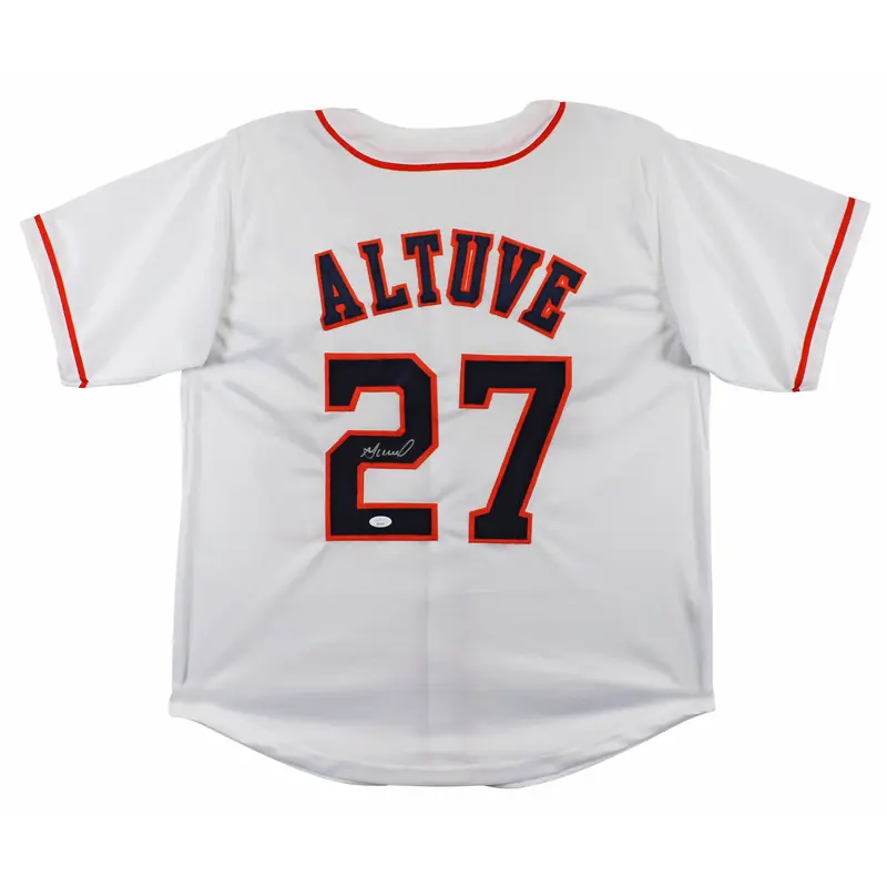 Jose Altuve Authentic Signed White Pro Style Jersey Autographed JSA 2