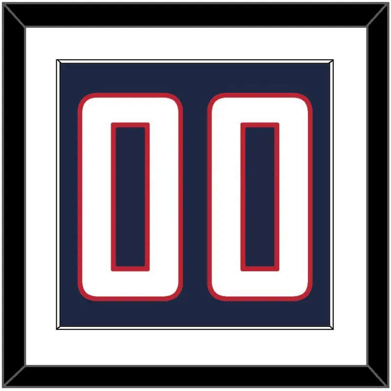 United States Mens Hockey Number - 2010 Olympics Road Blue - Single Mat 1