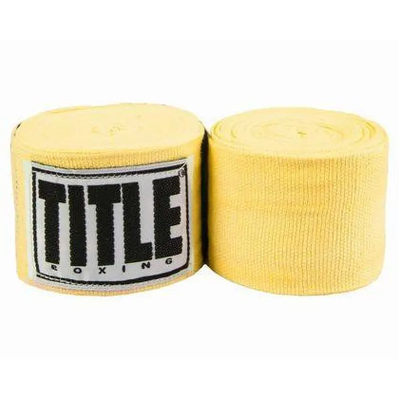 New Title Classic 180" Mexican Hand Wraps - Gold