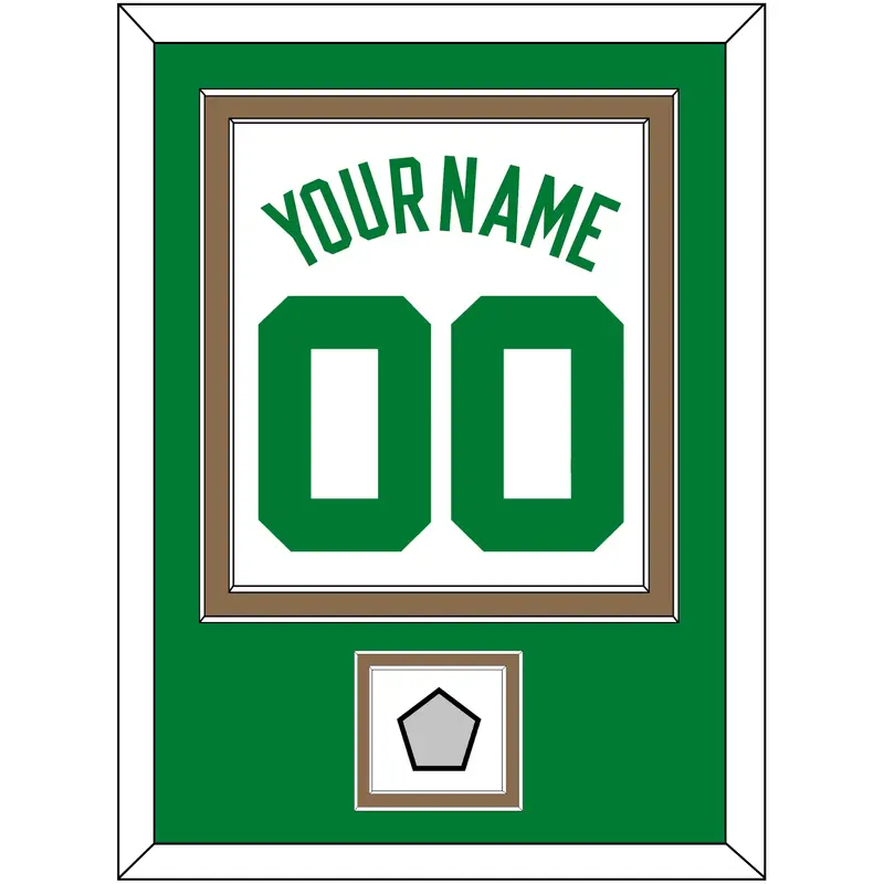 Boston Name & Number With Champions Patch - Home White (1972-2018) - Double Mat 2