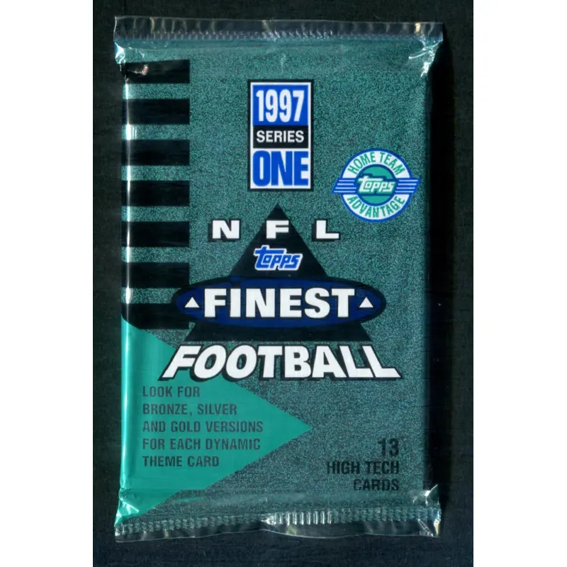 1997 Topps Finest Football Unopened Series 1 Jumbo Pack (HTA) (13)