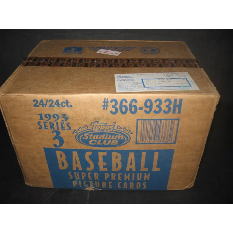 1993 Topps Stadium Club Baseball Series 3 Case (24 Box)