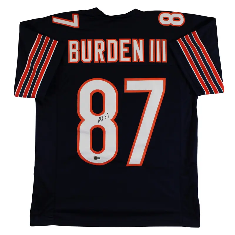 Luther Burden III Authentic Signed Navy Pro Style Jersey BAS Witnessed