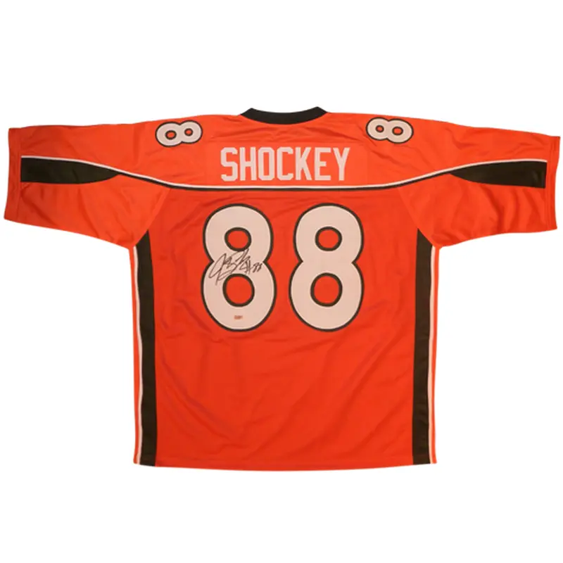 Jeremy Shockey Autographed Miami Hurricanes (Orange #88) Custom Jersey