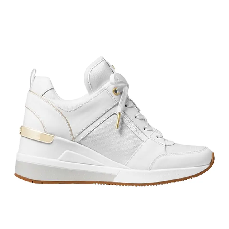 MICHAEL KORS WHITE  WOMENS TENNIS SHOE SIZES 9,9.5,10 , 43F8GEFS4D WHT