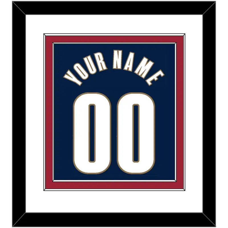 Cleveland Name & Number - Alternate Blue (2005-2010) - Double Mat 1