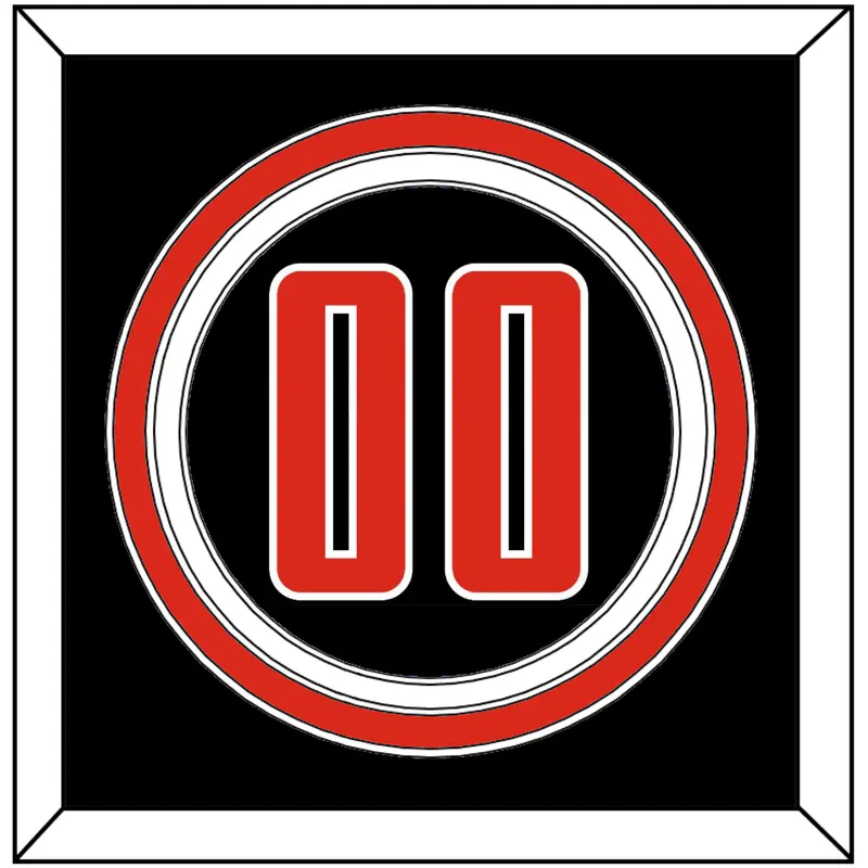 Texas Tech Baseball Number - Alternate Black (2018-2019) - Triple Mat 2