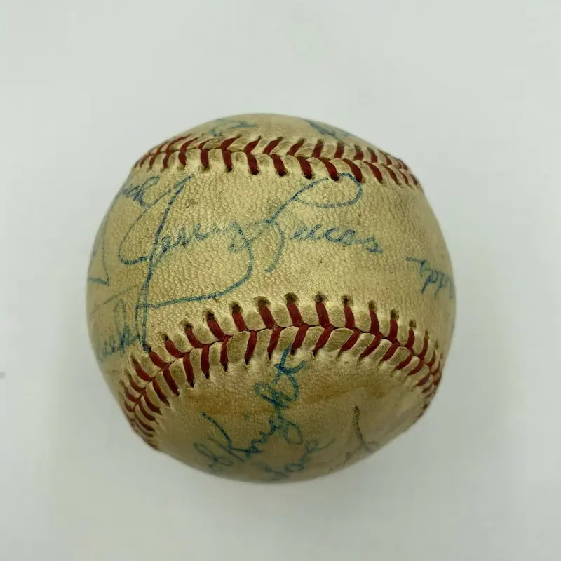 1961 Ohio State Buckeyes Champs Signed Baseball Bob Knight John Havlicek JSA