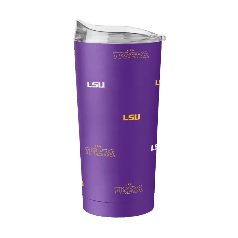 LSU 20oz Step And Repeat Powder Coat Tumbler