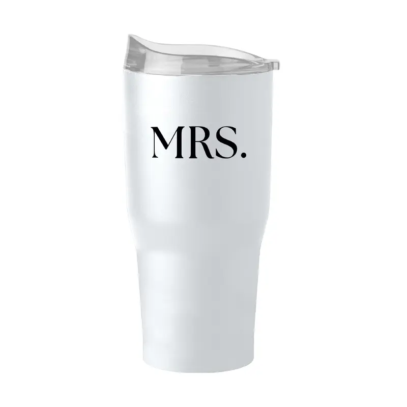 Wedding Collection Standard Font Mrs. 30oz Powder Coat Tumbler