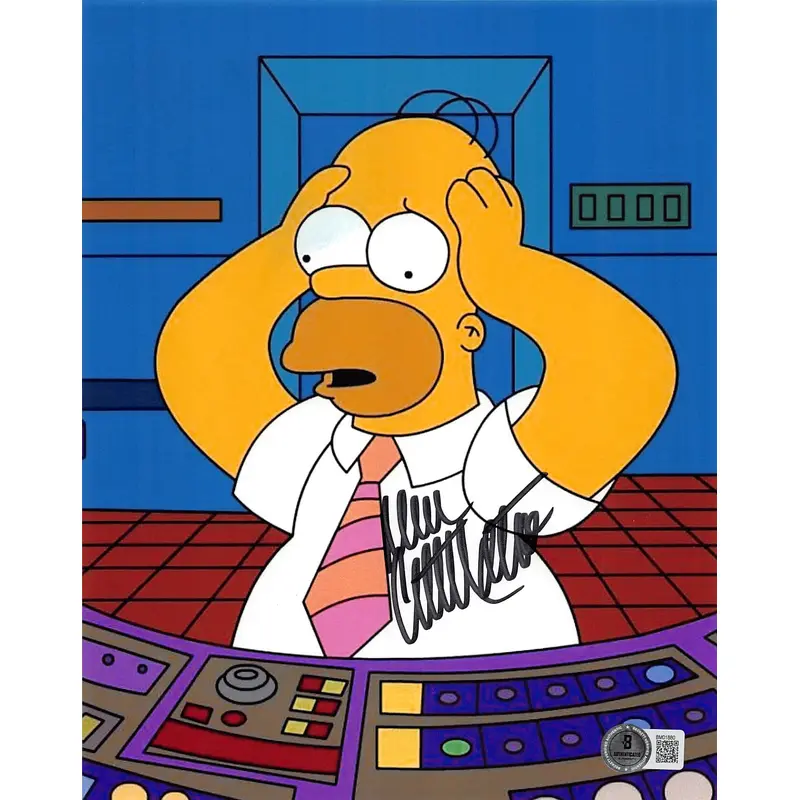 Dan Castellaneta The Simpsons Authentic Signed 8x10 Photo BAS #BM01880
