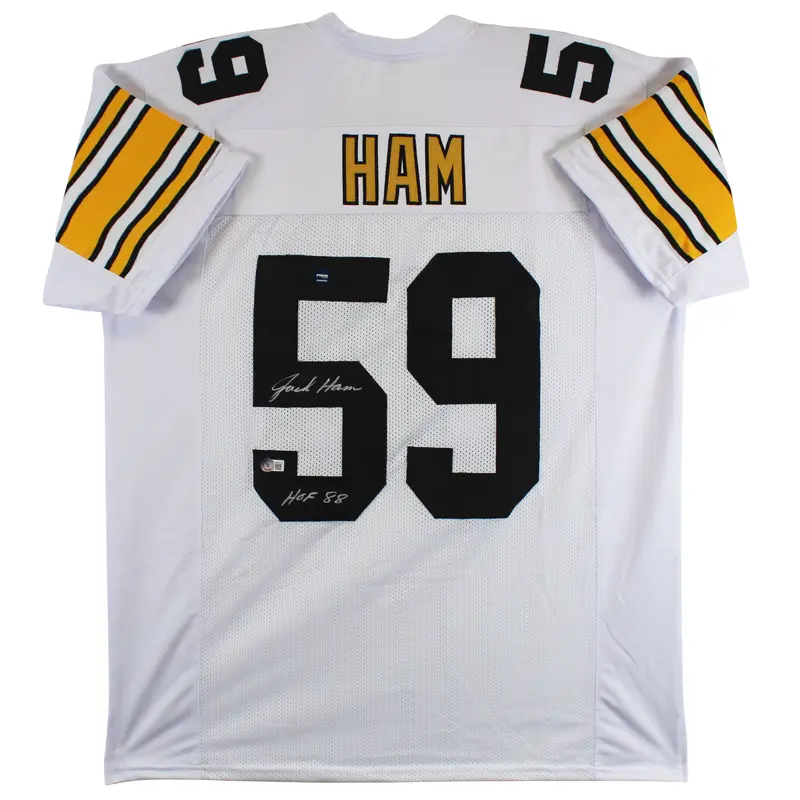 Jack Ham "HOF 88" Authentic Signed White Pro Style Jersey BAS Witnessed