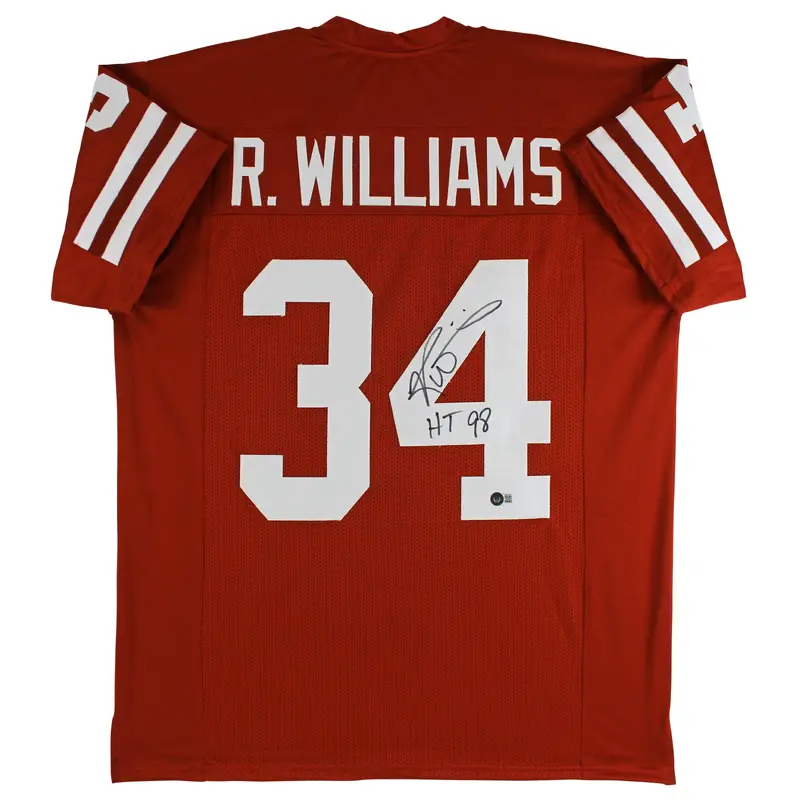 Ricky Williams "HT '98" Authentic Signed Orange Pro Style Jersey BAS Witnessed