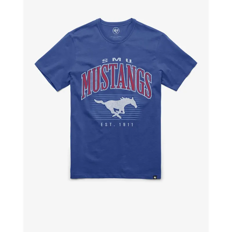 SOUTHERN METHODIST MUSTANGS DOUBLE HEADER '47 FRANKLIN TEE