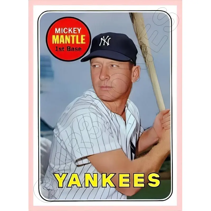 Mickey Mantle 1969 Topps Reproduction Card - 4536