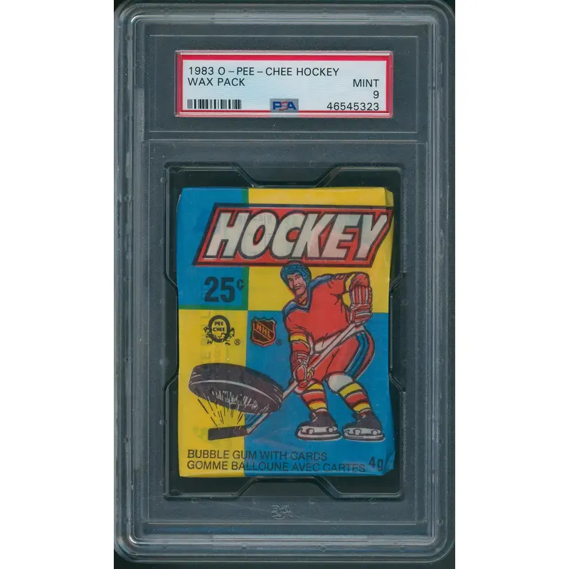 1983/84 OPC O-Pee-Chee Hockey Unopened Wax Pack PSA 9