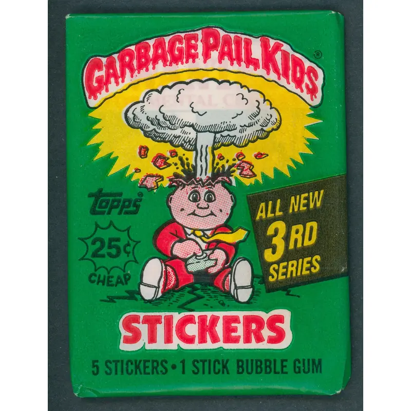 1986 Topps Garbage Pail Kids Series 3 Unopened Wax Pack (w/ price) (U.S.)