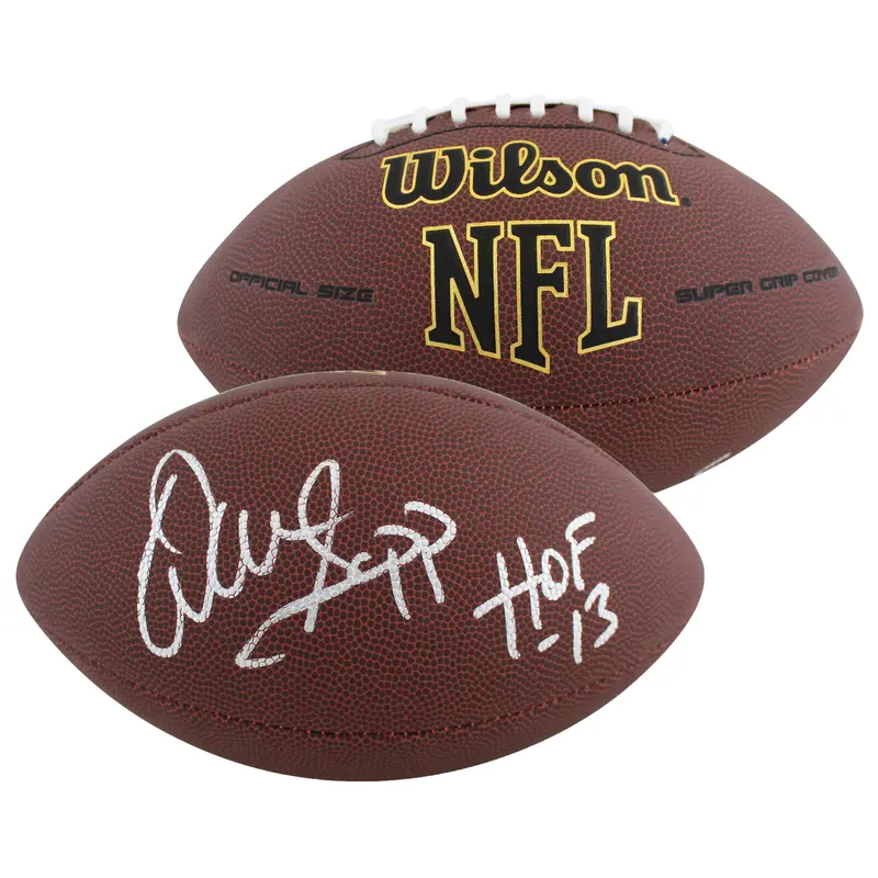 Buccaneers Warren Sapp Signed Wilson Super Grip Nfl Football BAS Witnessed