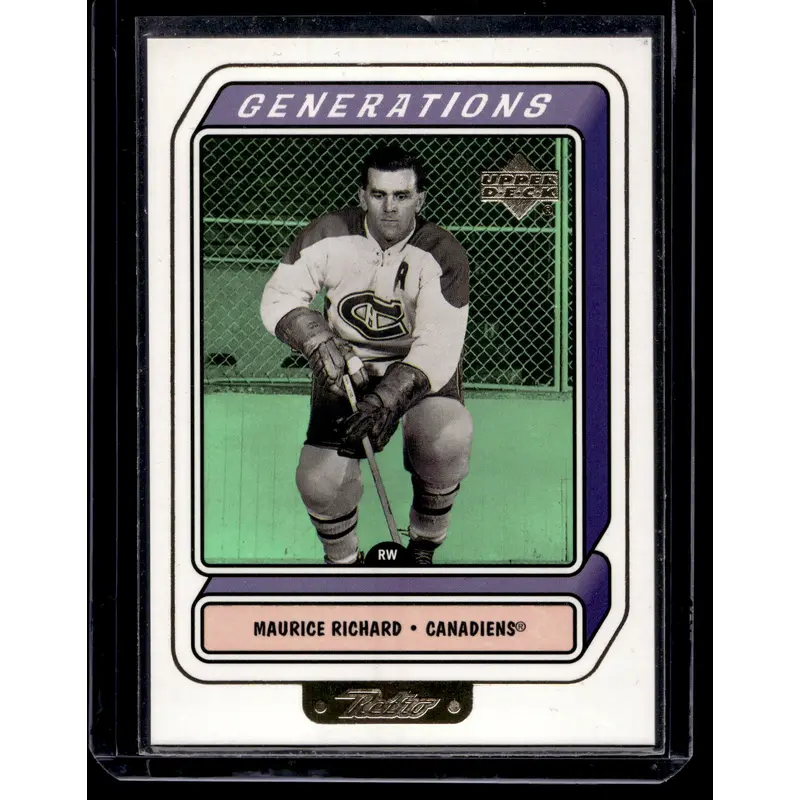 1999-00 Upper Deck Retro - Generations - Maurice Richard #G6A