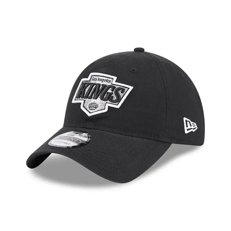 LA Kings NHL Official Team Colours Black Washed 9TWENTY Adjustable Cap