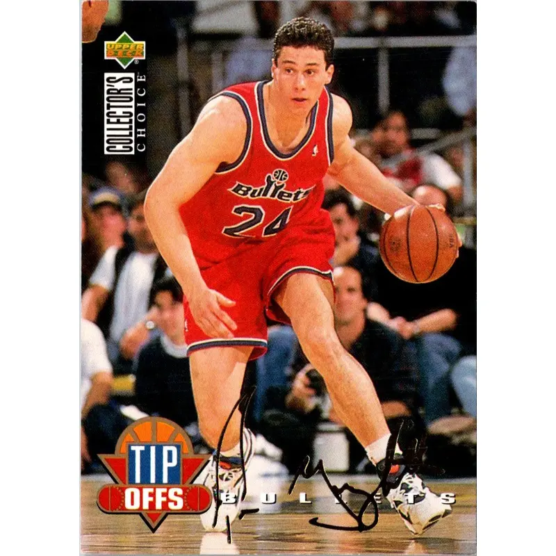 1994 Collector's Choice Italian Gold Signatures Tom Gugliotta #192