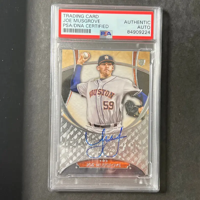 2017 Topps #FSA-JM Joe Musgrove Signed Rookie Card PSA Slabbed Auto Astros
