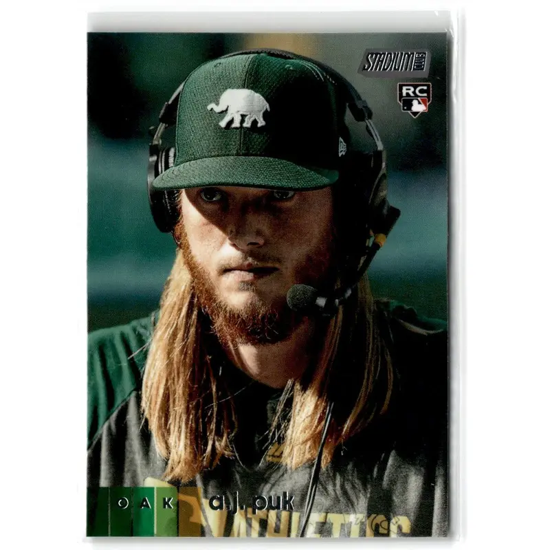 2020 Stadium Club A.J. Puk #240 Rookie