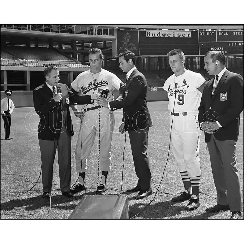 Koufax Drysdale Maris 8X10 Photo - 1967 Reese Gowdy - 1731