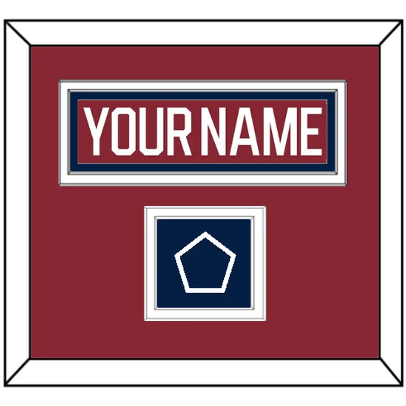Washington Nameplate & 2015 Winter Classic Patch - Garnet Jersey - Double Mat 2