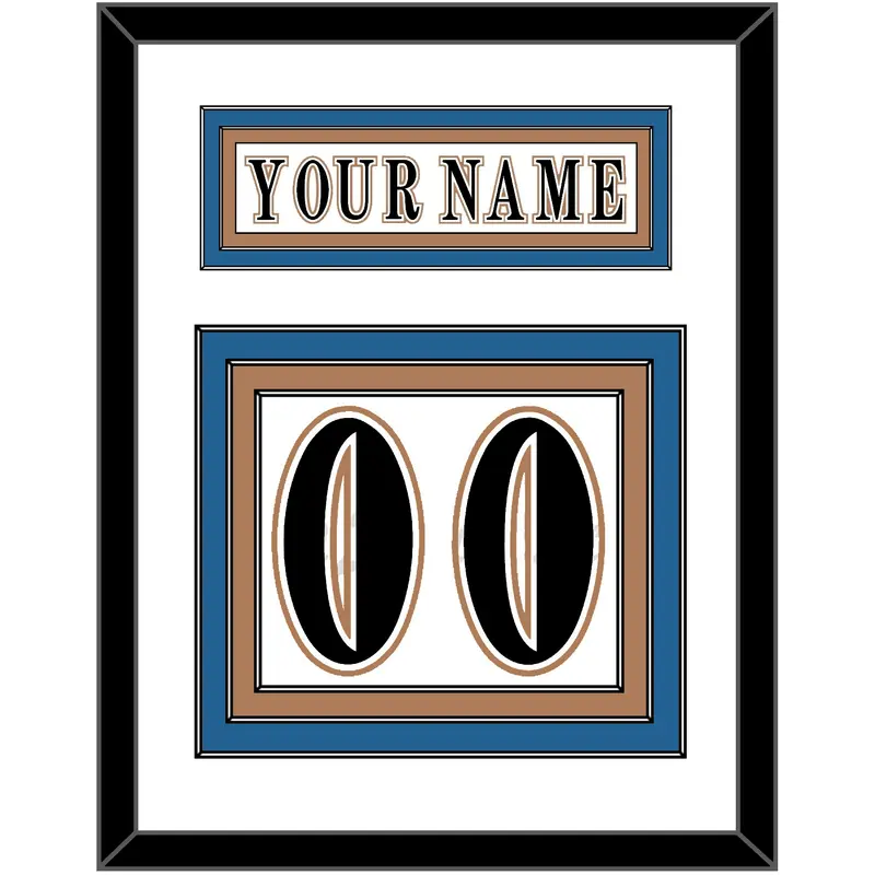 Washington Nameplate & Number (Back) - Home White (1995-2007) - Triple Mat 1