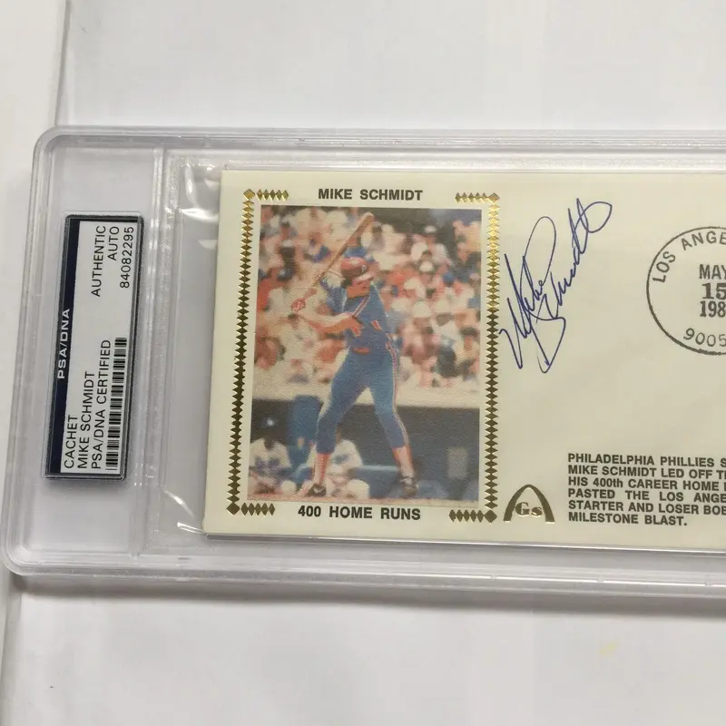 1984 Mike Schmidt Signed Autographed FDC First Day Cover PSA DNA COA