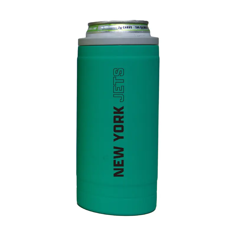 NY Jets 12oz Optic Stacked Soft Touch Slim Coolie